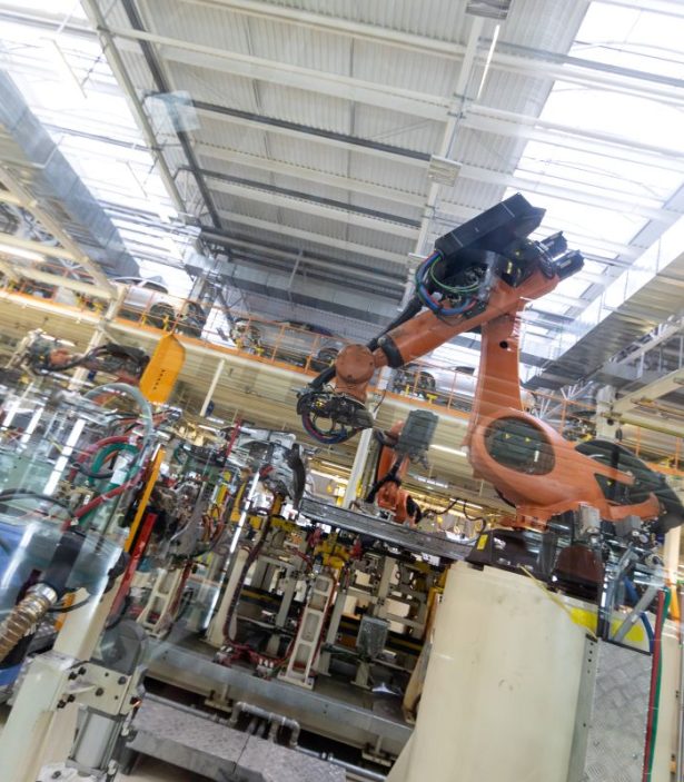 process of welding cars behind glass modern assembly 1200